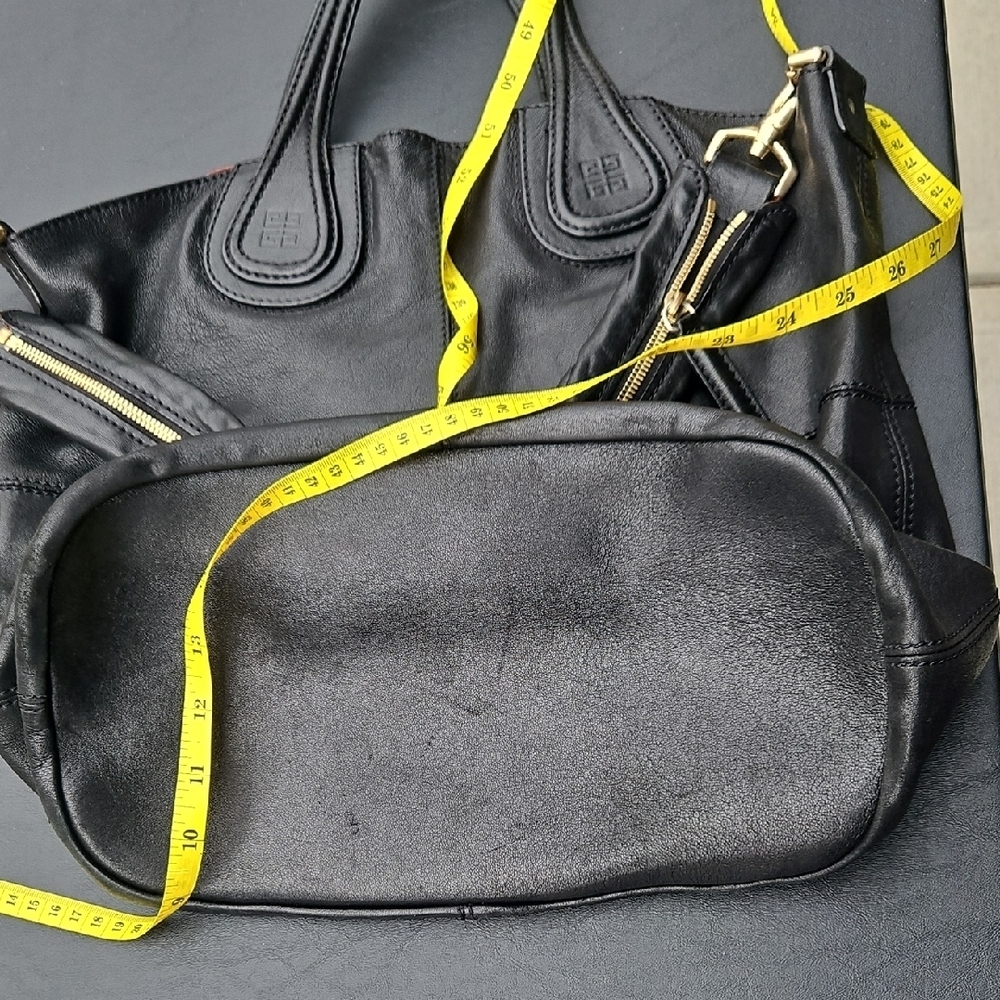 Givenchy Black Leather Tote with Gold Accents - Picture 2 of 8